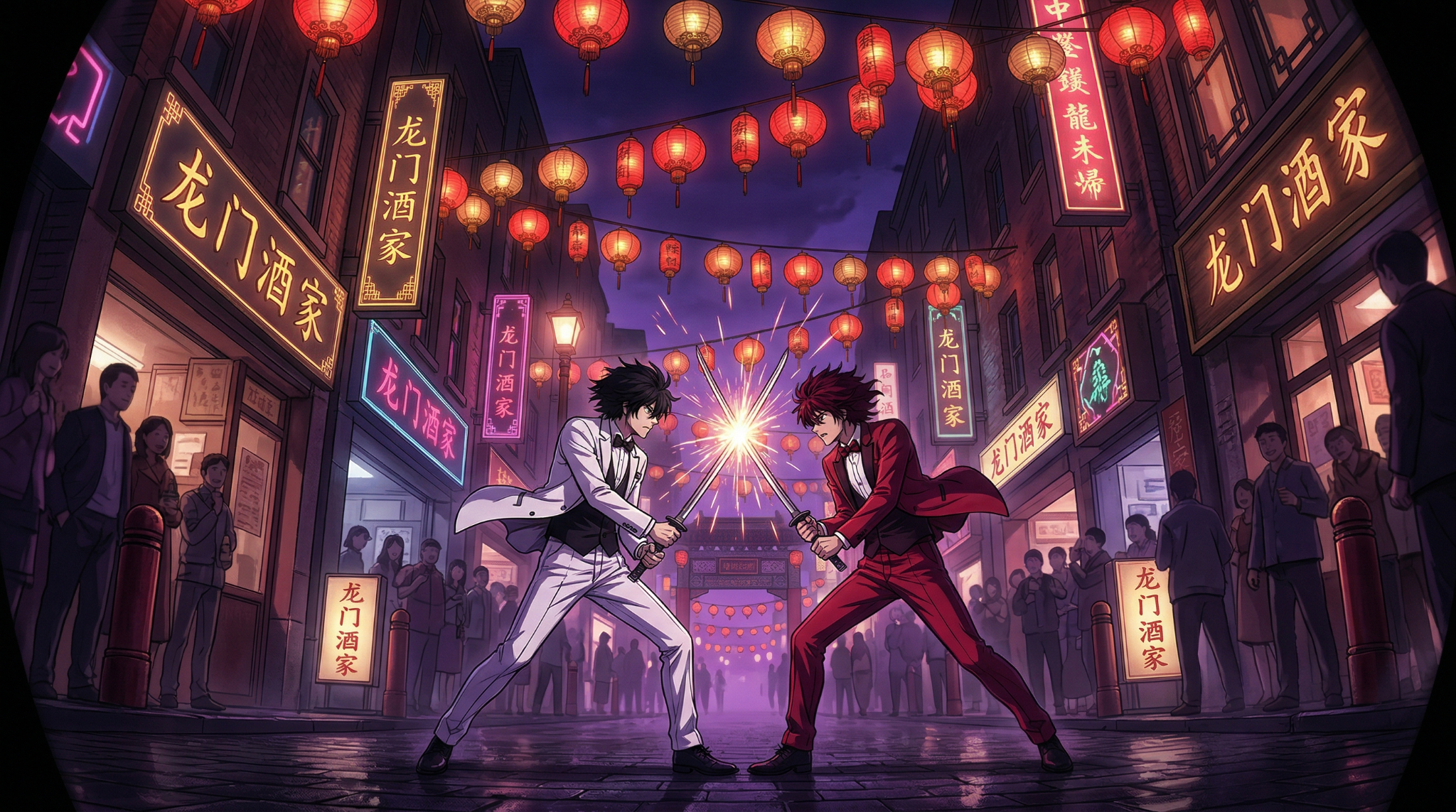 Anime action corridor preview